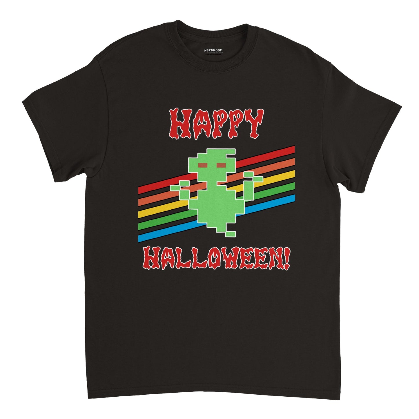 Nerdiges Unisex T-Shirt: Happy Halloween - Ghost