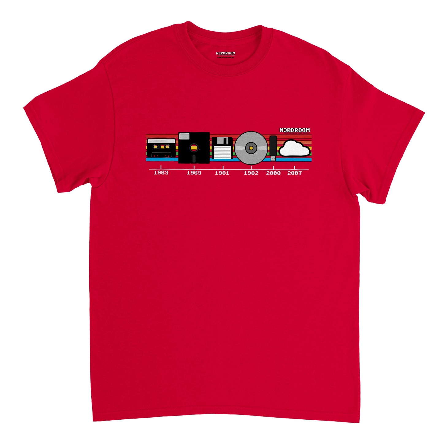 Nerdiges Unisex T-Shirt: Media-Evolution