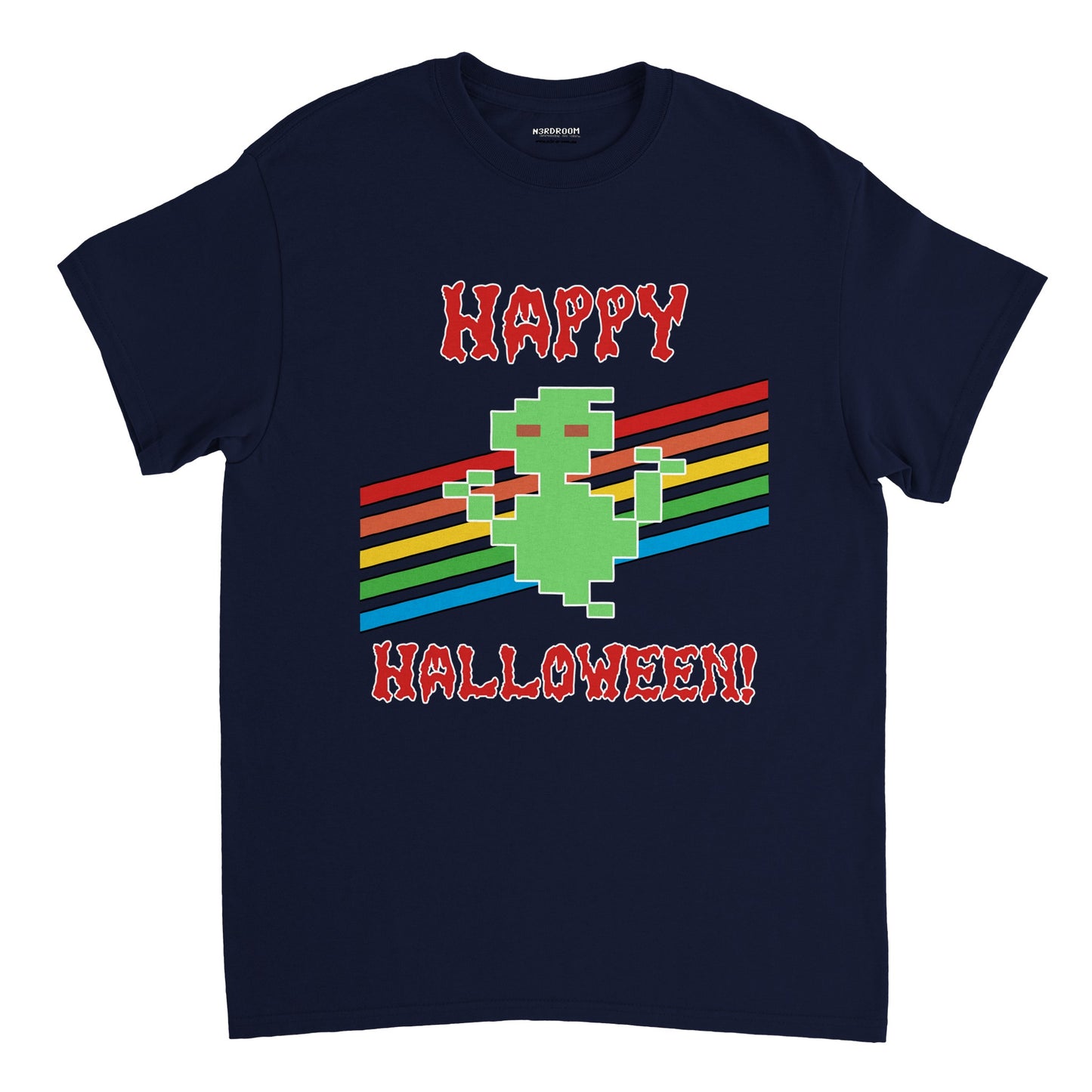 Nerdiges Unisex T-Shirt: Happy Halloween - Ghost